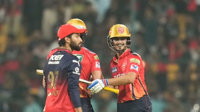 Punjab Kings condemned Royal Challengers Bengaluru to a third consecutive home defeat in the 2025 season of the Indian Premier League (IPL) with a five-wicket victory at the Chinnaswamy Stadium. (PTI) Punjab Kings condemned Royal Challengers Bengaluru to a third consecutive home defeat in the 2025 season of the Indian Premier League (IPL) with a five-wicket victory at the Chinnaswamy Stadium. (PTI)