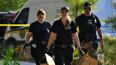 A 20-year-old suspect was shot and taken into custody by law enforcement personnel.In pic: Police investigate the scene of the shooting near the student union at Florida State University on April 17, 2025, in Tallahassee, Florida. (AFP) A 20-year-old suspect was shot and taken into custody by law enforcement personnel.In pic: Police investigate the scene of the shooting near the student union at Florida State University on April 17, 2025, in Tallahassee, Florida. (AFP)