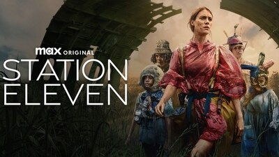 Station Eleven (2021) is a Max Original miniseries with a post-apocalyptic dystopian storyline (Max) Station Eleven (2021) is a Max Original miniseries with a post-apocalyptic dystopian storyline (Max)
