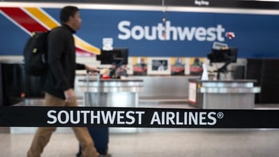 Southwest Airlines will change its ‘Bags Fly Free’ policy soon. (Getty Images via AFP) Southwest Airlines will change its ‘Bags Fly Free’ policy soon. (Getty Images via AFP)