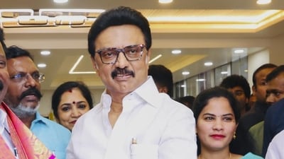 Tamil Nadu chief minister MK Stalin hit out at Amit Shah for stating that he was using NEET, delimitation to divert attention (HT_PRINT) Tamil Nadu chief minister MK Stalin hit out at Amit Shah for stating that he was using NEET, delimitation to divert attention (HT_PRINT)