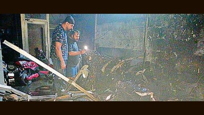 The morning blaze was brought under control within half an hour. It caused an estimated loss of around  ₹40 to  ₹45 lakh. (Sant Arora/HT)