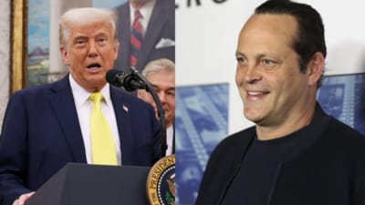 Vince Vaughn (R) met Donald Trump at the Oval Office on Friday (AP file photo) Vince Vaughn (R) met Donald Trump at the Oval Office on Friday (AP file photo)