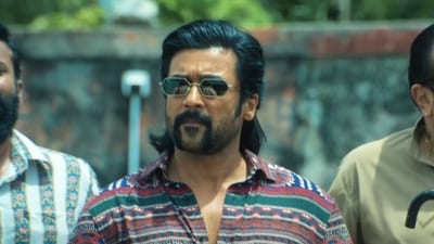 Suriya in a still from the Retro trailer.