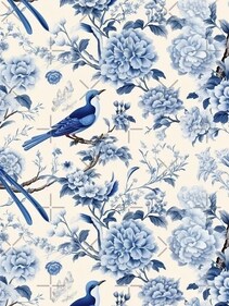 Chinoiserie features Southeast Asian motifs. (Pinterest) Chinoiserie features Southeast Asian motifs. (Pinterest)