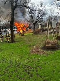 Fire breaks out at Minnesota Renaissance Festival grounds in Scott County. (Facebook/ Lindsey Filipiak) Fire breaks out at Minnesota Renaissance Festival grounds in Scott County. (Facebook/ Lindsey Filipiak)