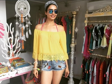 Karishma Tanna goes on a shopping spree during her Bali vacation.