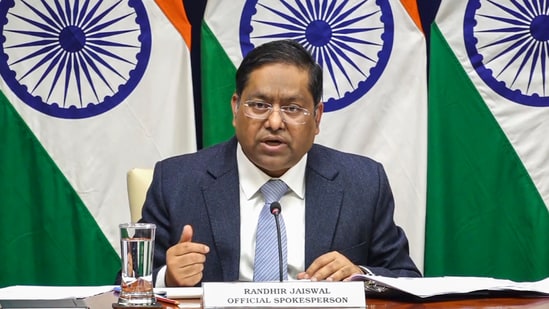 Ministry of external affairs spokesperson Randhir Jaiswal. (PTI)