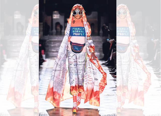 Manish Arora’s kitsch was sci-fi-sanskari with neon oms and mandalas. The style has grown up.