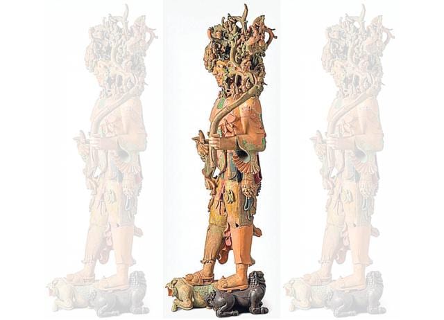 The artist’s Vikatonarva is a 12-foot-tall sculpture, that feels like a puzzle. The artist’s Vikatonarva is a 12-foot-tall sculpture, that feels like a puzzle.