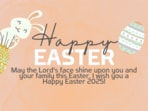 Easter 2025: Easter is a Christian holiday commemorating the resurrection of Jesus from the dead. If you and your family are celebrating Easter, you can make the day extra special by sharing wishes and images with your loved one. (All images created using Canva)