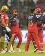 RCB's Josh Hazelwood celebrates the wicket of PBKS' Shreyas Iyer in Bengaluru on Friday. (PTI) RCB's Josh Hazelwood celebrates the wicket of PBKS' Shreyas Iyer in Bengaluru on Friday. (PTI)