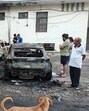The fire raged for two hours but there were no casualties. (HT Photo)
