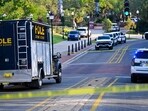 Police investigate the scene of a shooting near the student union at Florida State University on April 17, 2025 in Tallahassee, Florida. Police investigate the scene of a shooting near the student union at Florida State University on April 17, 2025 in Tallahassee, Florida.