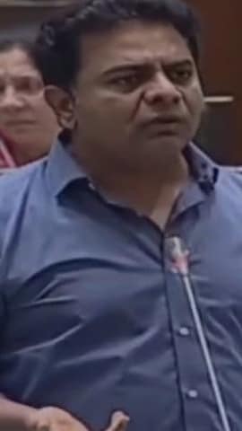 Telangana minister KT Rama Rao speaks in the Assembly. (ANI Twitter) Telangana minister KT Rama Rao speaks in the Assembly. (ANI Twitter)