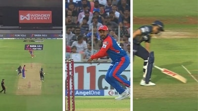 Karun Nair completed a sensational direct hit to remove Shubman Gill. (Twitter) Karun Nair completed a sensational direct hit to remove Shubman Gill. (Twitter)