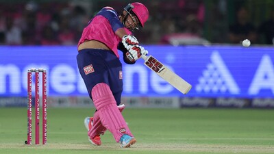 14-year-old Vaibhav Suryavanshi appeared as an impact substitute for Rajasthan Royals and boldly scored 34 runs off 20 balls, including a first-ball six over extra cover.&nbsp; (REUTERS)