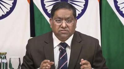 External affairs ministry spokesperson Randhir Jaiswal. External affairs ministry spokesperson Randhir Jaiswal.