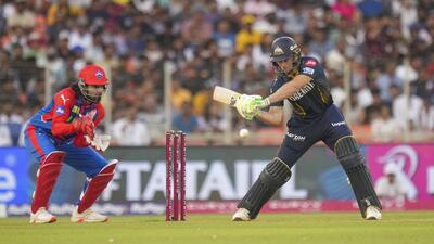 Gujarat Titans' Jos Buttler in action on Saturday. (PTI) Gujarat Titans' Jos Buttler in action on Saturday. (PTI)