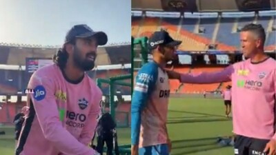 IPL 2025, GT vs DC: KL Rahul brutally roasted Kevin Pietersen (Screengrabs - Delhi Capitals X) IPL 2025, GT vs DC: KL Rahul brutally roasted Kevin Pietersen (Screengrabs - Delhi Capitals X)