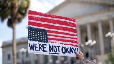 Anti-Trump protests to take place across the US on Saturday. (Representational image/ Getty Images via AFP) Anti-Trump protests to take place across the US on Saturday. (Representational image/ Getty Images via AFP)