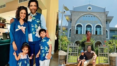 Robin Uthappa with Sheetal, Trinity Thea and Neale Nolan; (right) at his alma mater, St Joseph’s Boys High School with Neale. (Photos: Instagram/ robinaiyudauthappa) Robin Uthappa with Sheetal, Trinity Thea and Neale Nolan; (right) at his alma mater, St Joseph’s Boys High School with Neale. (Photos: Instagram/ robinaiyudauthappa)