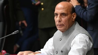 Defence minister Rajnath Singh. (File) Defence minister Rajnath Singh. (File)