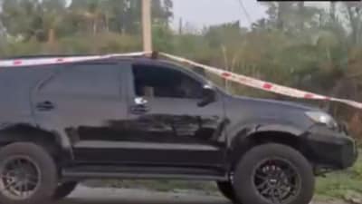 According to preliminary police findings, unidentified assailants opened fire from behind a boundary wall, hitting the vehicle. (X/ANI) According to preliminary police findings, unidentified assailants opened fire from behind a boundary wall, hitting the vehicle. (X/ANI)