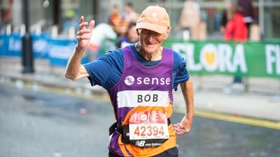 Bob Smith, 80, will be running his 28th London Marathon (Sense/AP) Bob Smith, 80, will be running his 28th London Marathon (Sense/AP)