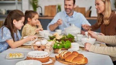 After Easter egg hunting, settle for a lavish brunch with friends and family. (Shutterstock)