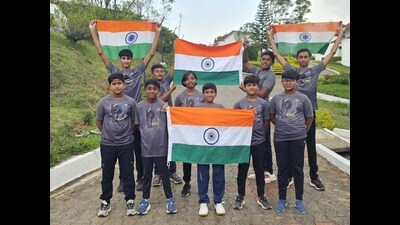 the swimmers have been practicing for 10-12 hours in a day since last two and a half years across various coasts, including Malvan, Porbandar and Kerala areas. (HT) the swimmers have been practicing for 10-12 hours in a day since last two and a half years across various coasts, including Malvan, Porbandar and Kerala areas. (HT)