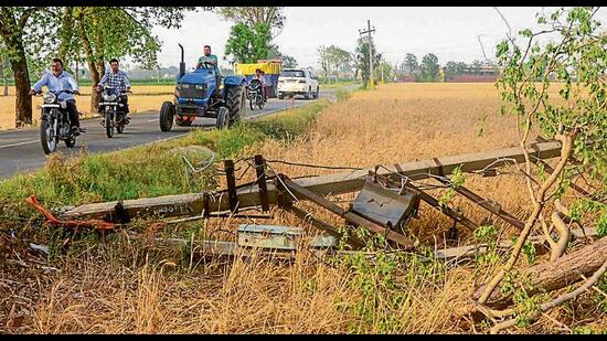 A powerful storm that ravaged several areas of the Malwa region on Friday night left a trail of destruction, with three people losing their lives in Sangrur district. The gusty winds also damaged at least nine 220KV power transmission towers, officials said on Saturday.