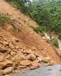 Locals alleged that the landslide was triggered because of blasting being done for the 624 MW Kiru hydel power project. (HT Photo)