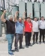 PSPCL substation workers after a meeting in Ludhiana. (HT Photo) PSPCL substation workers after a meeting in Ludhiana. (HT Photo)