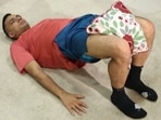 Rishabh Telang shared four exercises that can be performed at home with just a pillow. Rishabh Telang shared four exercises that can be performed at home with just a pillow.