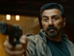 Sunny Deol in a still from Jaat. Sunny Deol in a still from Jaat.
