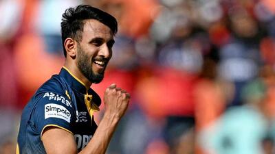 After missing the last two seasons due to injury, Prasidh Krishna has picked up 14 wickets in seven games for his new side Gujarat Titans. (AFP)
