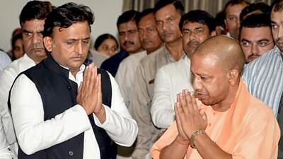 Almost 25 years later, the state is again witnessing a vitriolic exchange between the BJP and the SP with chief minister Yogi Adityanath and SP president Akhilesh Yadav occupying centre stage. (PTI) Almost 25 years later, the state is again witnessing a vitriolic exchange between the BJP and the SP with chief minister Yogi Adityanath and SP president Akhilesh Yadav occupying centre stage. (PTI)