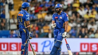 Suryakumar Yadav forged a match-winning stand with Rohit Sharma for the second wicket to add 114 unbeaten runs off only 54 balls, finishing the game with two consecutive sixes. (AFP) Suryakumar Yadav forged a match-winning stand with Rohit Sharma for the second wicket to add 114 unbeaten runs off only 54 balls, finishing the game with two consecutive sixes. (AFP)