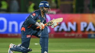 Lucknow Super Giants' captain Rishabh Pant reacts after playing a shot during the IPL match between Rajasthan Royals and LSG (AFP) Lucknow Super Giants' captain Rishabh Pant reacts after playing a shot during the IPL match between Rajasthan Royals and LSG (AFP)