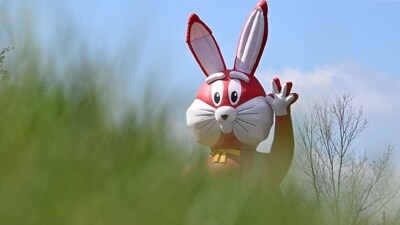 Easter Bunny trackers suggest that the Easter Bunny will usually arrive to your home at around 10 p.m. local time, so make sure the kids are asleep before then! (Photo by RALF HIRSCHBERGER / AFP) (AFP)