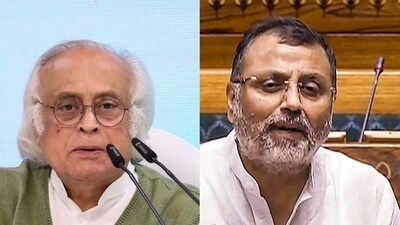 Congress general secretary Jairam Ramesh and BJP MP Nishikant Dubey Congress general secretary Jairam Ramesh and BJP MP Nishikant Dubey