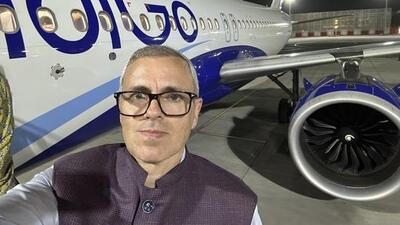 Jammu and Kashmir chief minister Omar Abdullah shared this selfie on X on Saturday night while describing his ordeal. Jammu and Kashmir chief minister Omar Abdullah shared this selfie on X on Saturday night while describing his ordeal.