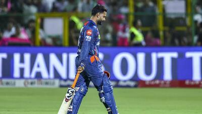 Lucknow Super Giants’ captain Rishabh Pant, who was bought for ₹27 crore, has been having an underwhelming IPL season so far. (PTI) Lucknow Super Giants’ captain Rishabh Pant, who was bought for ₹27 crore, has been having an underwhelming IPL season so far. (PTI)