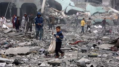 Israel has resumed strikes in the Gaza strip after the end of the first phase of the ceasefire in March. (AFP) Israel has resumed strikes in the Gaza strip after the end of the first phase of the ceasefire in March. (AFP)