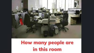 This viral optical illusion puzzled users as they tried to count the number of people hidden in a circular office setup. (Facebook/Minion Quotes) This viral optical illusion puzzled users as they tried to count the number of people hidden in a circular office setup. (Facebook/Minion Quotes)