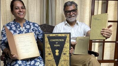 This Delhi apartment is crammed with rare editions. Collecting these is Ashok’s “janoon,” his passion. (HT) This Delhi apartment is crammed with rare editions. Collecting these is Ashok’s “janoon,” his passion. (HT)