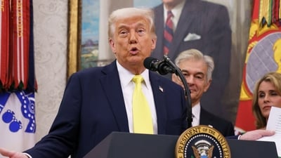 Trump posted a fiery message on Easter Sunday (Bloomberg) Trump posted a fiery message on Easter Sunday (Bloomberg)
