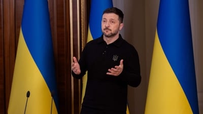 Ukraine's President Volodymyr Zelensky said that there were a total of 1,355 cases of Russian shelling, 713 of which involved heavy weaponry. (AFP) Ukraine's President Volodymyr Zelensky said that there were a total of 1,355 cases of Russian shelling, 713 of which involved heavy weaponry. (AFP)