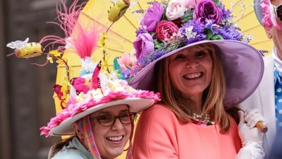 New York City's Easter Parade returns, featuring a vibrant display of festive headwear along Fifth Avenue. (Photo by KENA BETANCUR / GETTY IMAGES NORTH AMERICA / Getty Images via AFP) (Getty Images via AFP) New York City's Easter Parade returns, featuring a vibrant display of festive headwear along Fifth Avenue. (Photo by KENA BETANCUR / GETTY IMAGES NORTH AMERICA / Getty Images via AFP) (Getty Images via AFP)